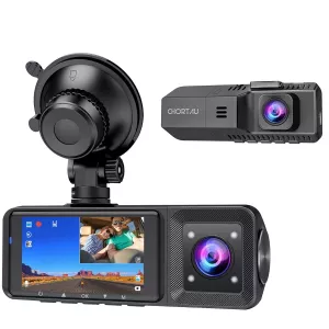 CHORTAU Front Inside Dash cams for Cars