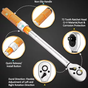 CGBOOM Torque Wrench 3/8-Inch