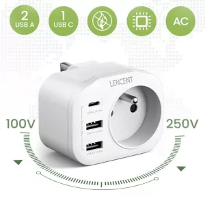 LENCENT 4 in 1 Wall Charger Adapter