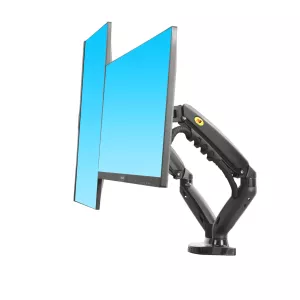 NORTH BAYOU Dual Screen Desktop Mount: F160 BLACK