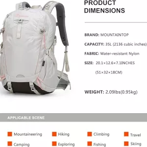 MOUNTAINTOP 35L Hiking Women's Trekking Backpack