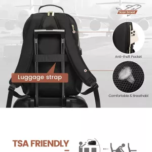 LOVEVOOK The V Laptop Backpack Brown