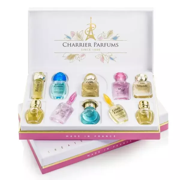 CHARRIER PERFUMES “Precious Collection” 10 x Eau de Parfum Miniatures