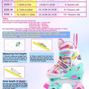 Roller Skates Unicorn Adjustable Luminous