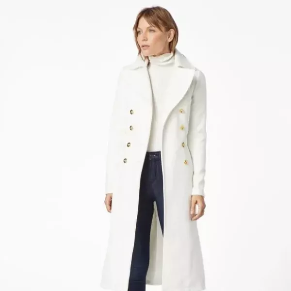 Long Wool Trench Coat ( Size: XL )