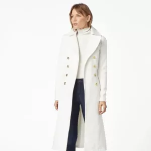 Long Wool Trench Coat ( Size: XL )