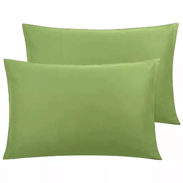 Green Cotton Pillow Cases
