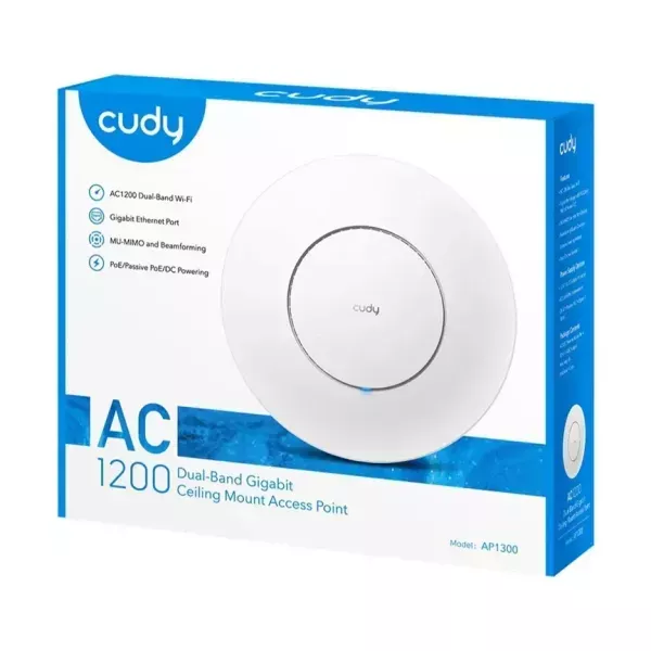 Cudy AC1200 Gigabit Dual Band Ceiling Access Point
