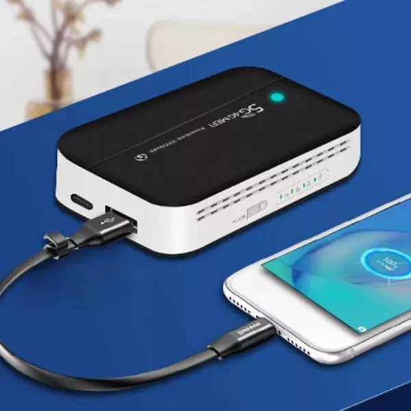 4G LTE Power Bank With 10000mAh Capacity Type-C Interface For External Charging WiFi Router PW100