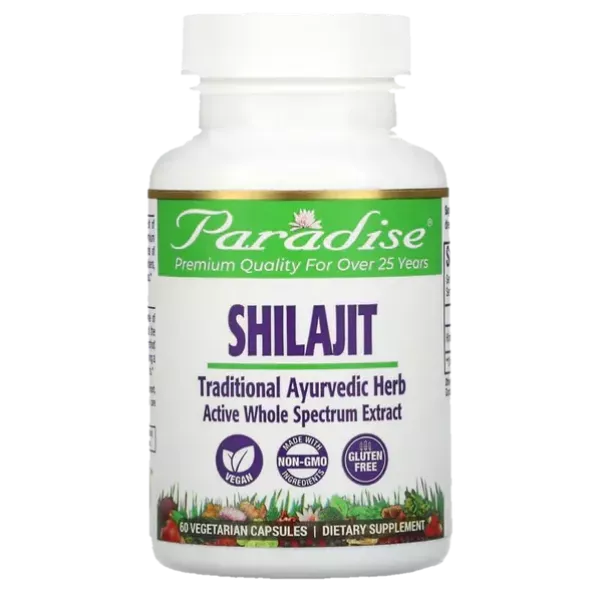 PARADISE Shilajit 250 MG Per Capsule, Traditional Ayurvedic Herb