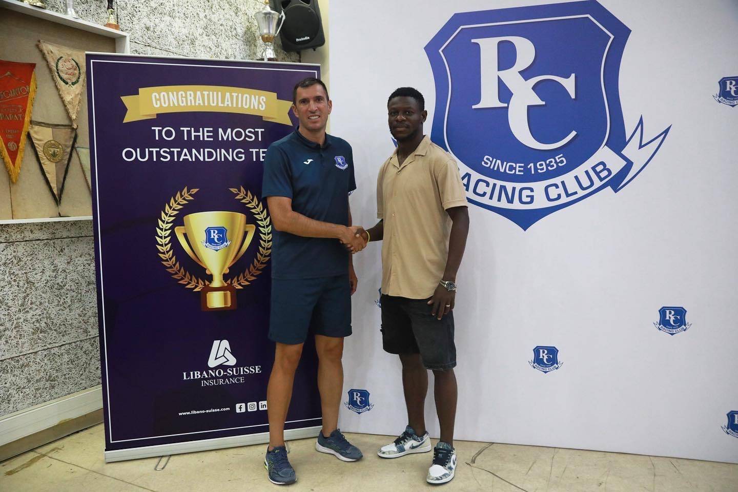 Football Lebanon - الكونغولي يان هرميس موكومبو  في صفوف الراسينغ