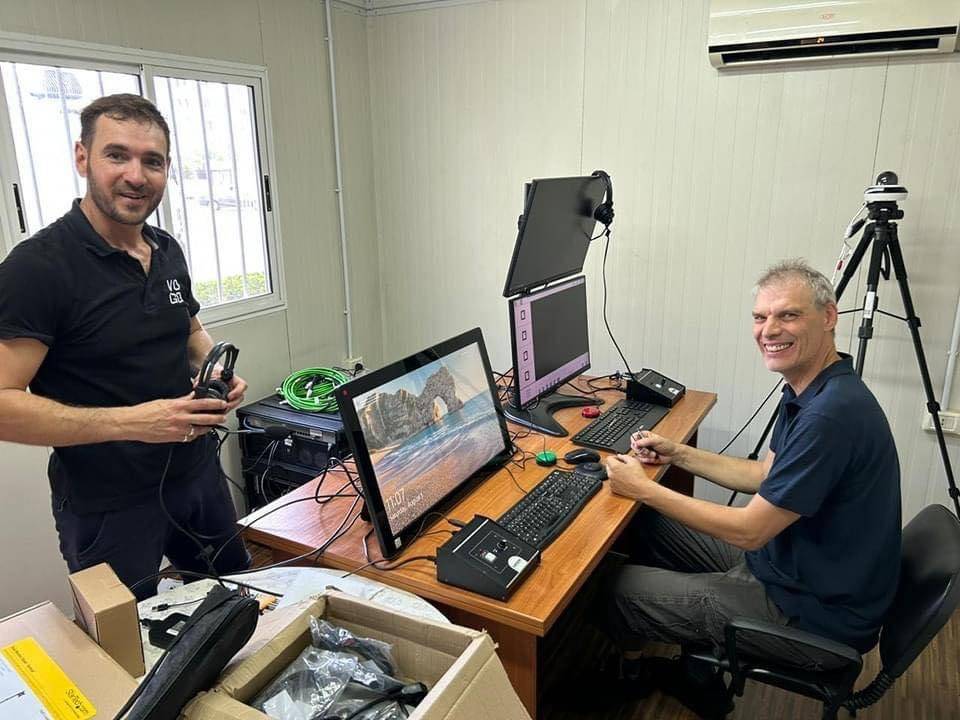 Football Lebanon - تركيب تقنية الفيديو في ملعب جونية تمهيدا لمباراة العهد والراسينغ