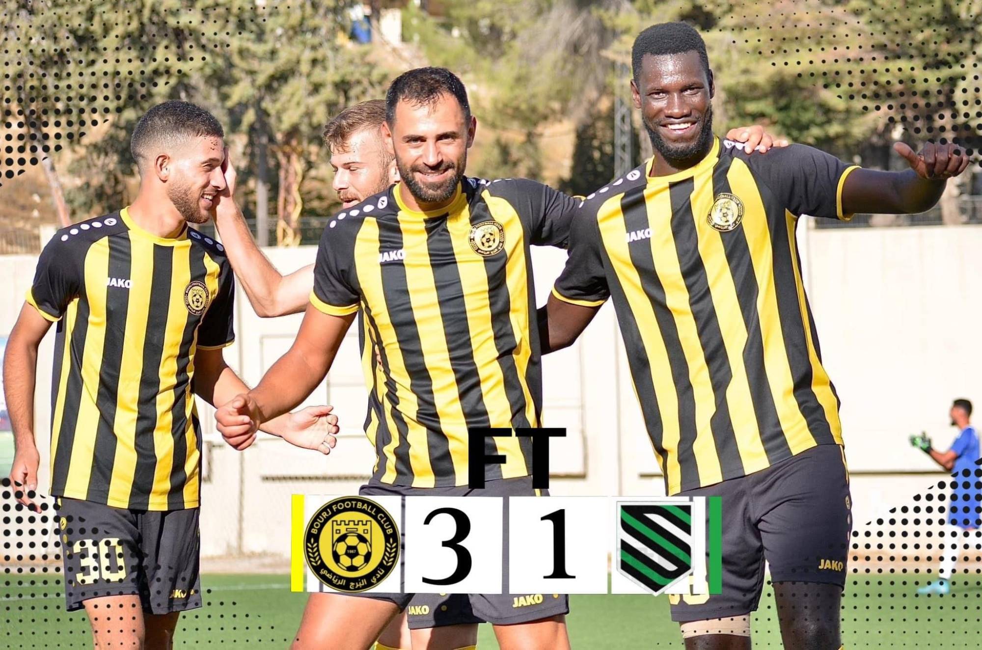 Football Lebanon - فوز البرج على الحكمة بنتيجة 3-1 ضمن المرحلة السادسة من الدوري اللبناني لكرة القدم