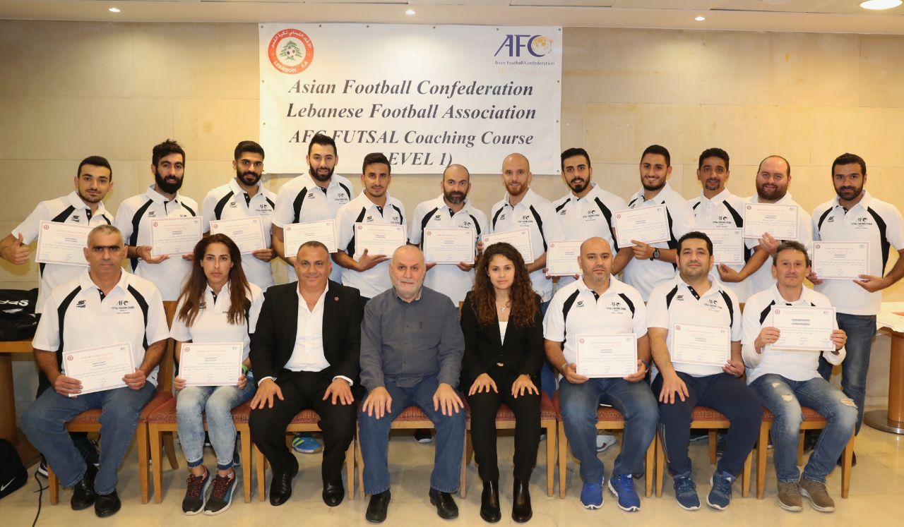 Football Lebanon - ختام دورة مدربي الصالات