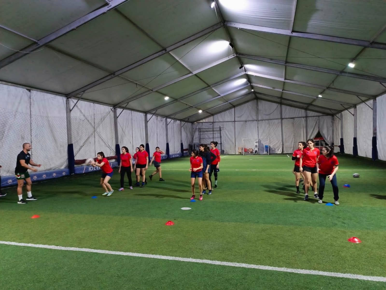 Football Lebanon - منتخب لبنان للسيدات  في الركبي يونيون يكثف من تحضيراته