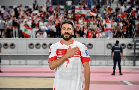 Football Lebanon - معتوق يقود لبنان الى فوز كبير بـهاتريك في مباراته الوداعية