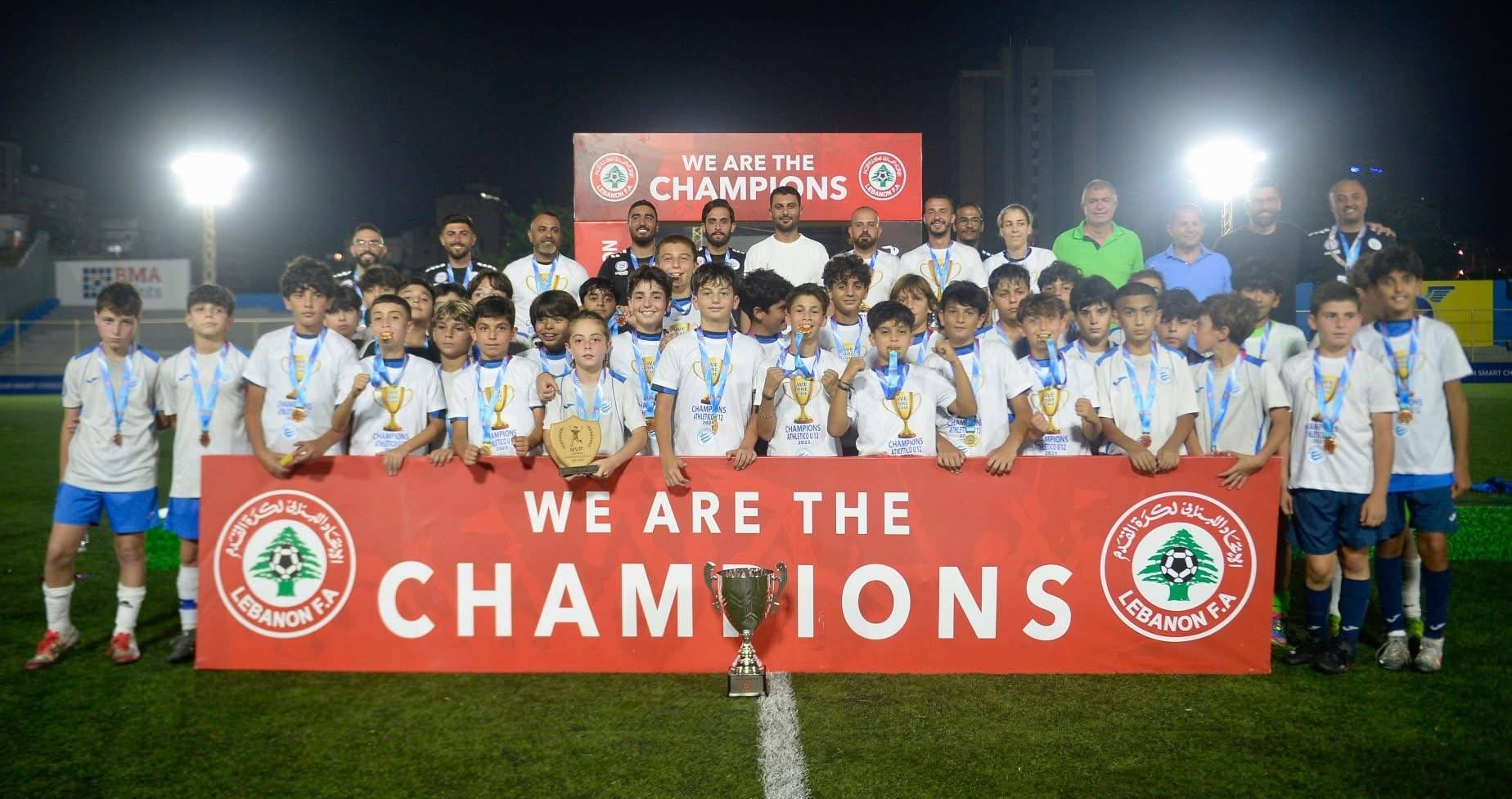Football Lebanon - أتلتيكو المتن بطلاً لدوري الواعدين 2013
