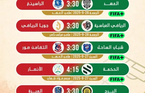 Football Lebanon - مواعيد مباريات الأسبوع الثاني من الدوري اللبناني للدرجة الأولى.