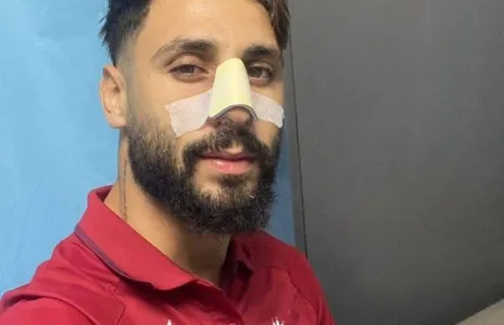 Football Lebanon - تعرض حسن قعفراني للاصابة