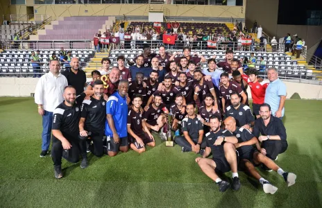 Football Lebanon - النجمة يحقق الكأس على حساب الأنصار في أبو ظبي