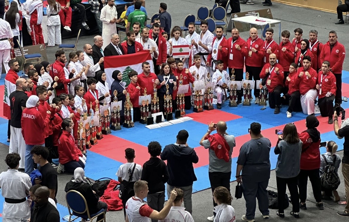 Football Lebanon - لبنان يكتب اسمه بالذهب في بطولة العالم للكيوكوشنكاي  وفواز رئيسا للإتحاد العربي .