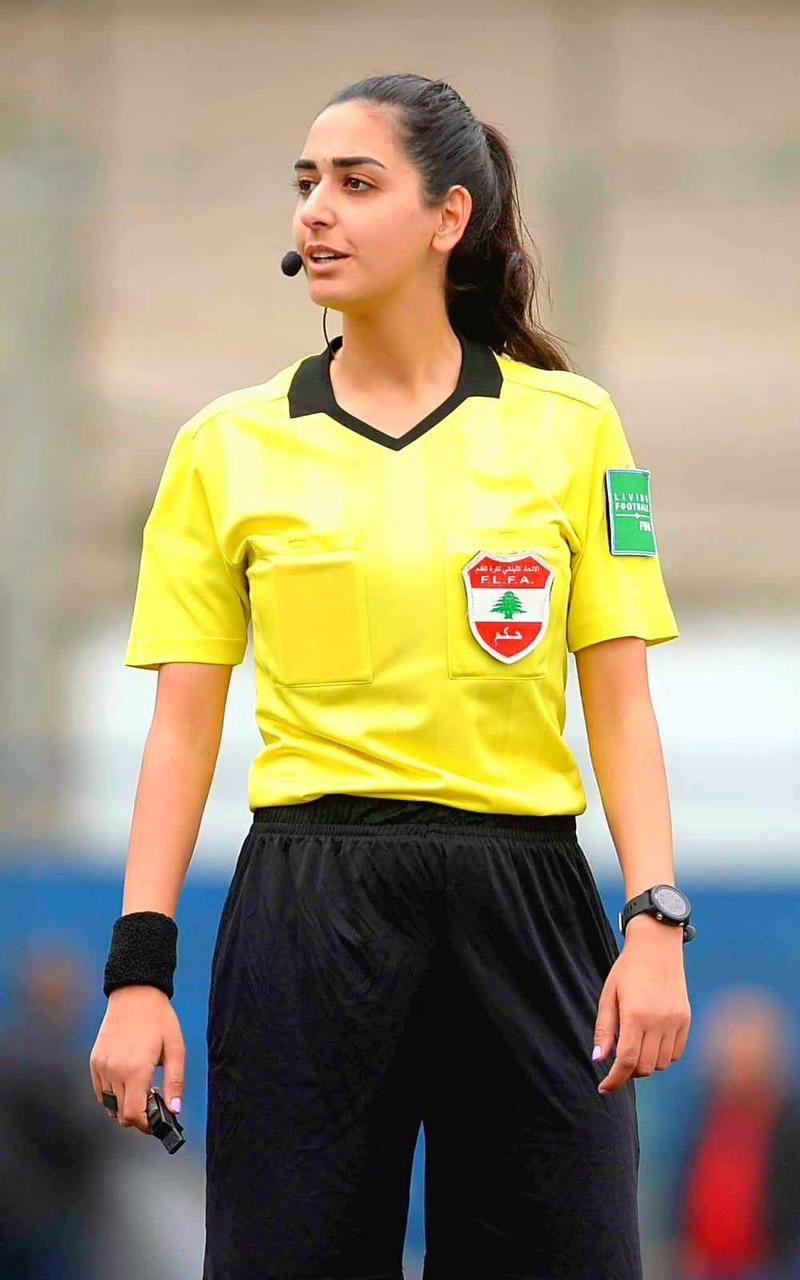 Football Lebanon - حنين مرعي حكم دولي للسيدات