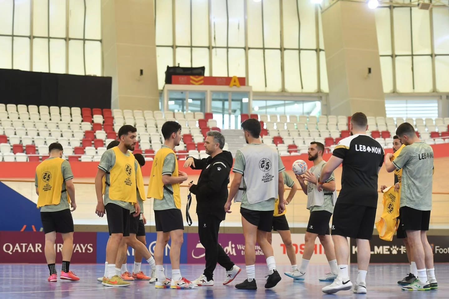 Football Lebanon - تمارين منتخبنا الوطني لكرة الصالات