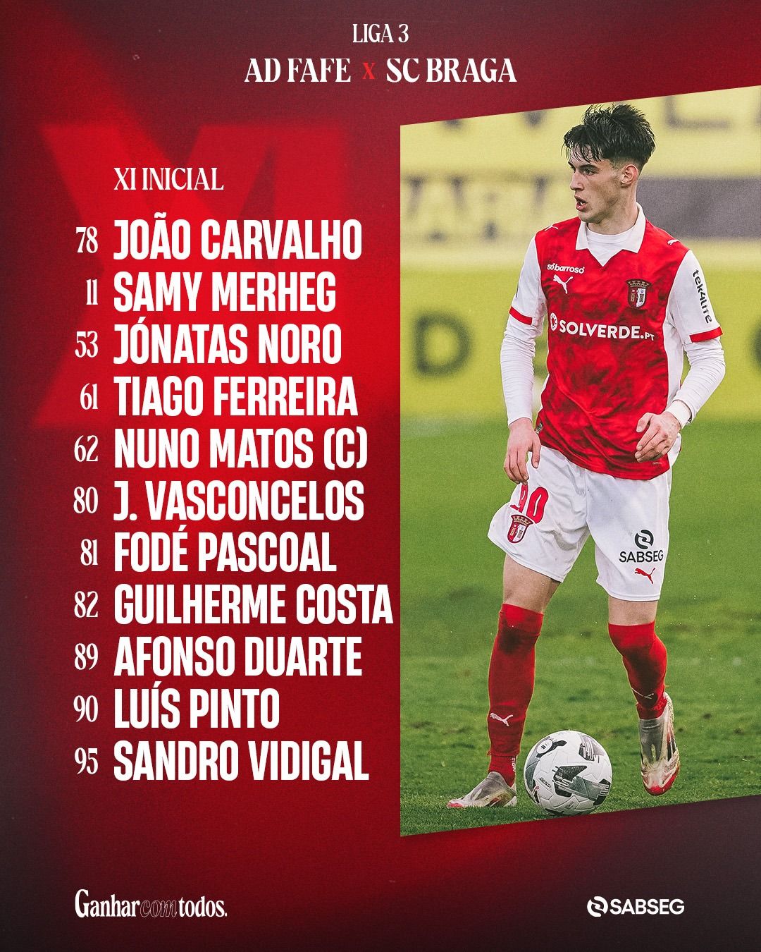 Football Lebanon - سامي مرهج يدون ظهوره الأساسي الأول مع رديف براغا في ليلة صعبة أمام فافي