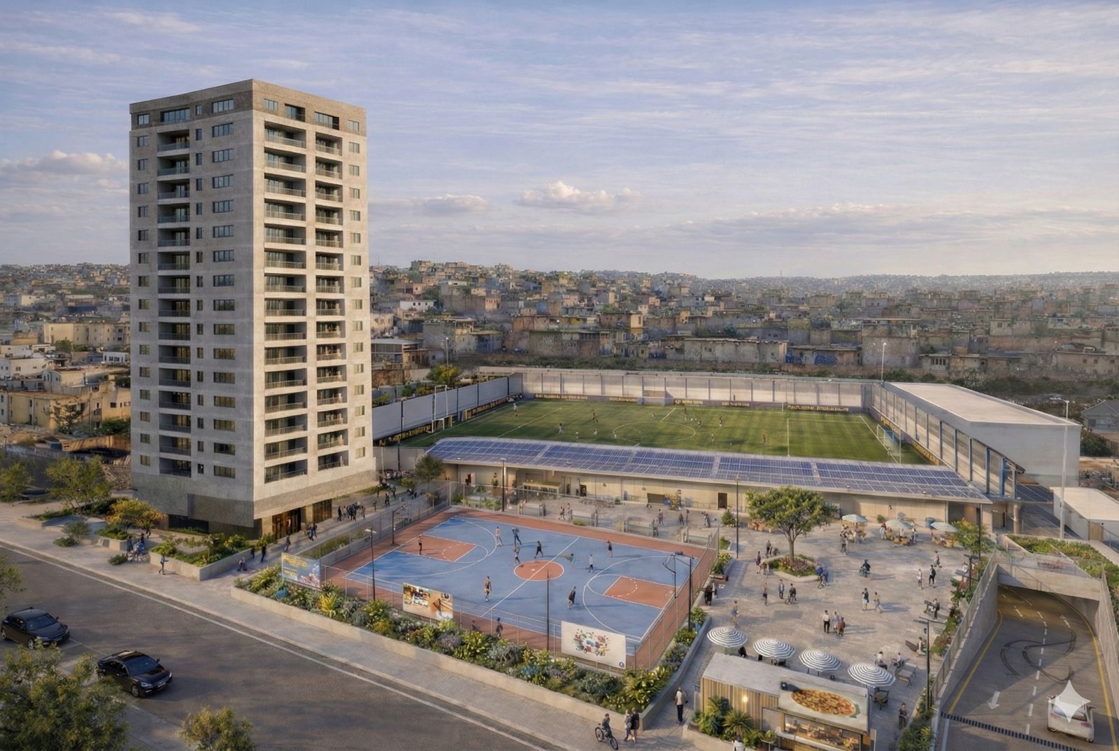 Football Lebanon - إعادة إحياء ملعب مار إلياس – بطينا بمواصفات حديثة ومعايير دولية