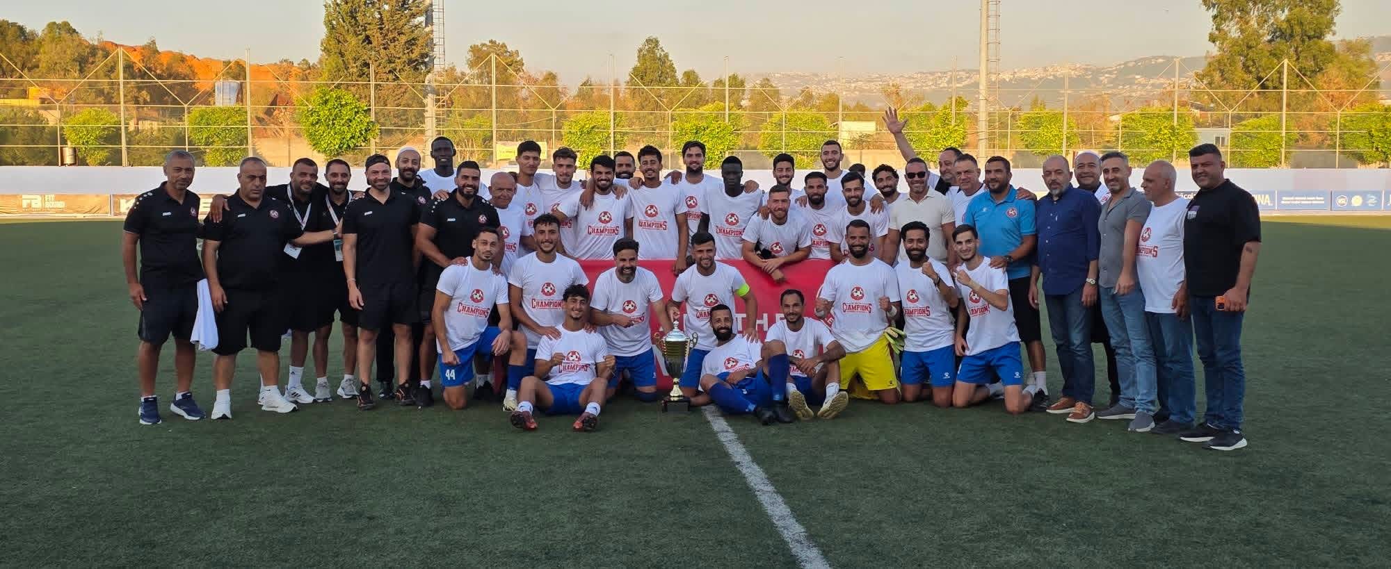 Football Lebanon - تتويج الإخاء الأهلي عاليه بلقب بطولة دوري الدرجة الثانية للموسم 2025-2026