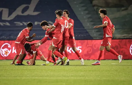 Football Lebanon - ركلة جزاء متأخرة تمنح منتخب لبنان للشباب فوزا على قرغيزستان وتعزز حظوظه