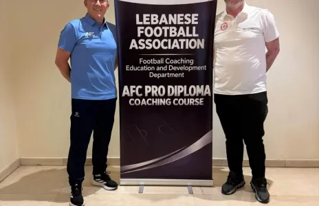 Football Lebanon - مدير فئات جويا خليل وطفا يكمل المرحلة الأولى من دورة برو ديبلوما التدريبية