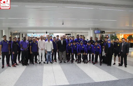 Football Lebanon - وصول بعثة المنتخب الماليزي الى بيروت