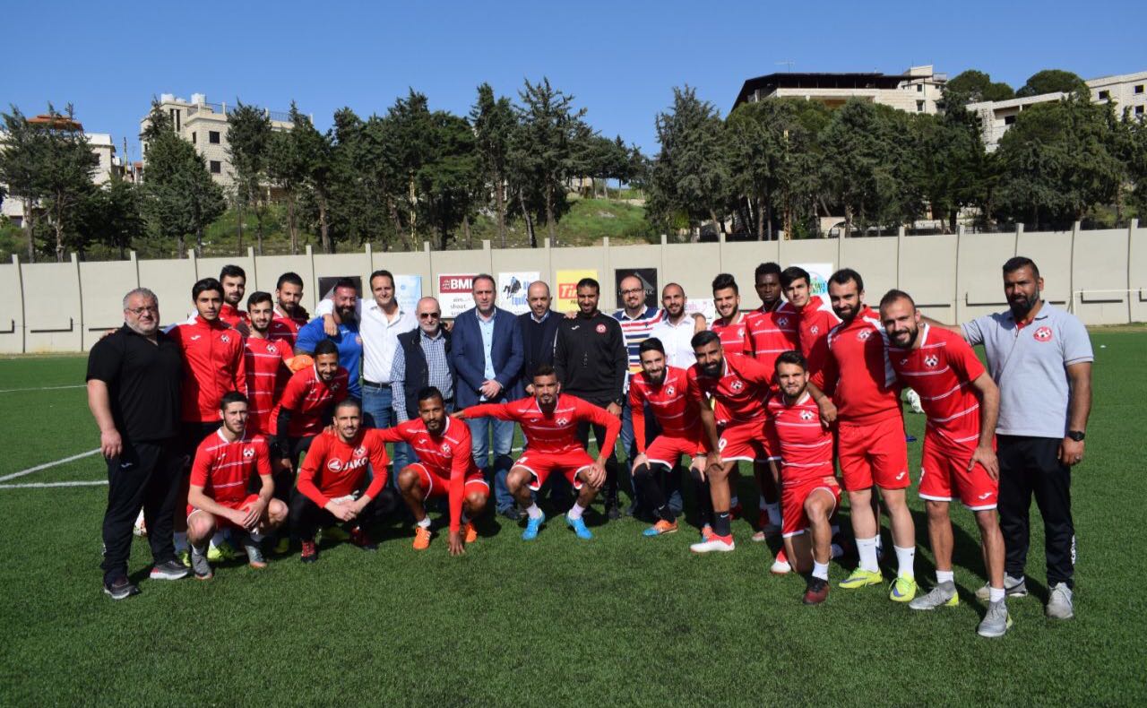 Football Lebanon - سليمان صمام الأمان -  يزور الإخاء وكرة القدم بألف خير بلبنان 