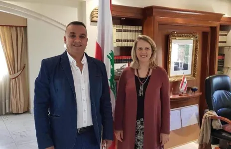 Football Lebanon - بعثة الانصار تلتقي شمعون