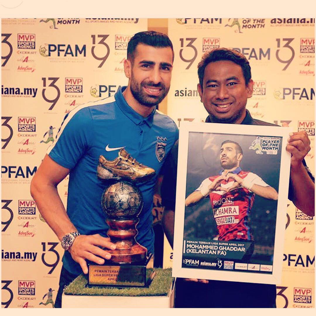 Football Lebanon - غدار أفضل لاعب عن شهر نيسان في ماليزيا