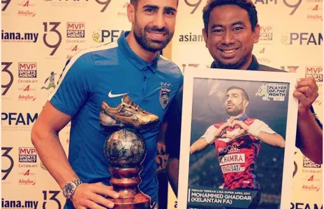 Football Lebanon - غدار أفضل لاعب عن شهر نيسان في ماليزيا