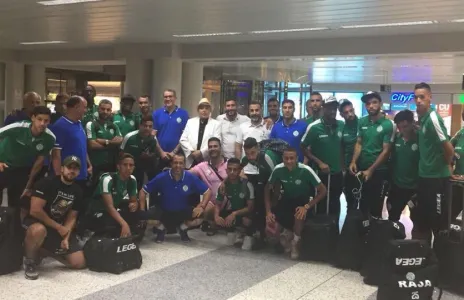 Football Lebanon - وصول بعثة الرجاء البيضاوي لمواجهة السلام