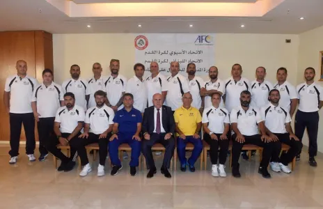 Football Lebanon - حيدر يفتتح دورة التدريب الاسيوية مستوى B