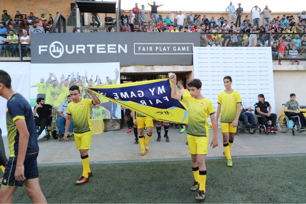 Football Lebanon - نجوم العهد والأنصار والتضامن صور دعمًا للروح الرياضية والتشجيعِ النظيف