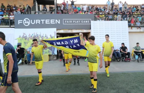 Football Lebanon - نجوم العهد والأنصار والتضامن صور دعمًا للروح الرياضية والتشجيعِ النظيف