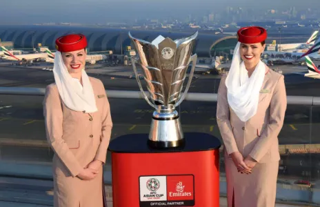 Football Lebanon - الكأس الجديدة المخصصة لبطل آسيا تحط الرحال في الإمارات