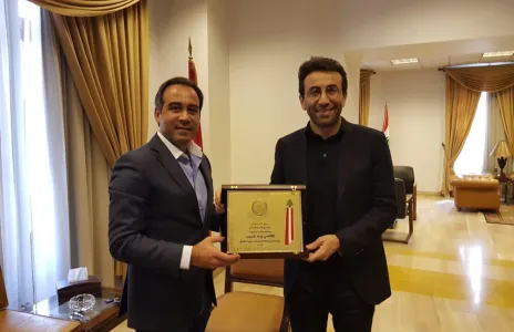 Football Lebanon - وفد أنصاري يزور محافظ بيروت