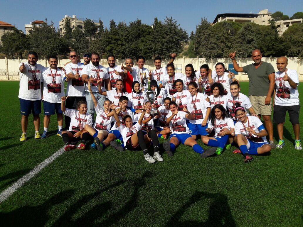 Football Lebanon - سيدات الزوق ابطال كأس لبنان