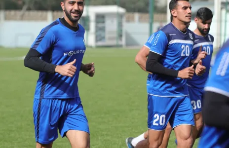 Football Lebanon - أيوب يشارك في تمارين الأنصار 