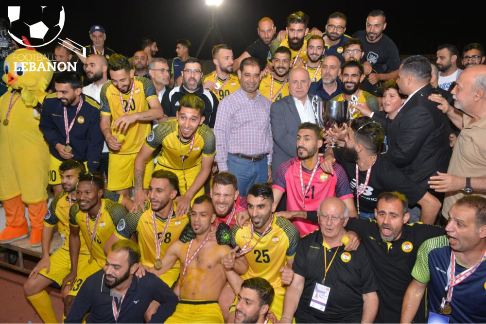 Football Lebanon - إطفاء الأنوار أثناء إحتفال تتويج العهد