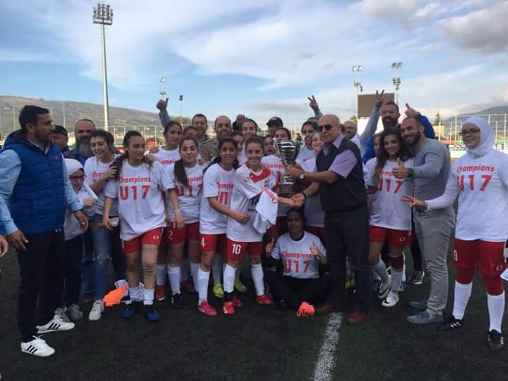 Football Lebanon - فتيات الأخاء الأهلي أبطال دوري الفتيات دون 17 عاما