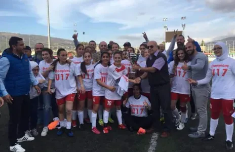 Football Lebanon - فتيات الأخاء الأهلي أبطال دوري الفتيات دون 17 عاما