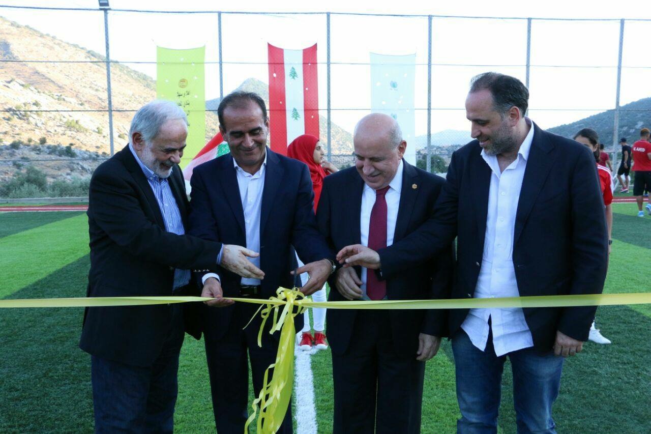 Football Lebanon - ‎العهد يفتتح ملعب كفرحونة البلدي برعاية وحضور النائب أمل أبو زيد