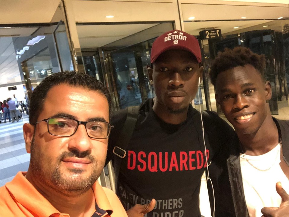 Football Lebanon - وصول نداي و الحاج مالك إلى بيروت